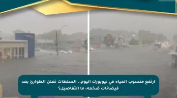 ارتفع منسوب المياه في نيويورك اليوم.. السلطات تعلن الطوارئ بعد فيضانات ضخمة، ما التفاصيل؟